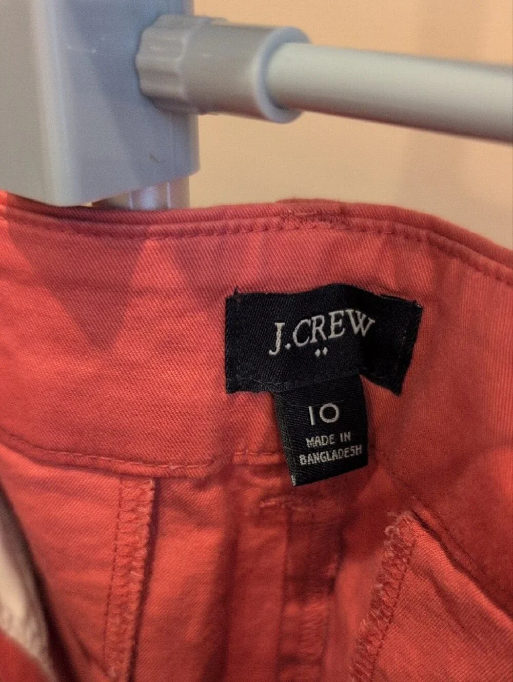 J Crew Women's Coral Stretch Cotton Shorts